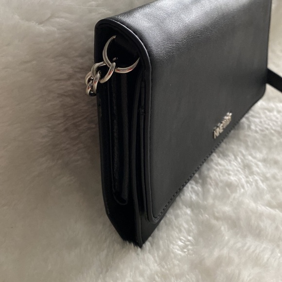 Nine West Crossbody Flap Wallet - Black - Picture 4 of 12